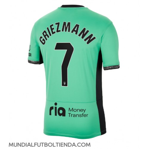 Camiseta Atletico Madrid Antoine Griezmann #7 Tercera Equipación Replica 2023-24 mangas cortas